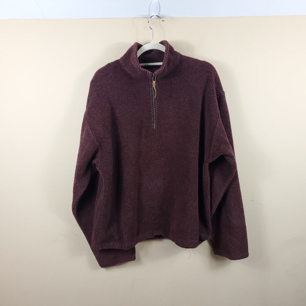 Field and Stream Fleece 1/4 Zip Pullover Sweatshirt Size L